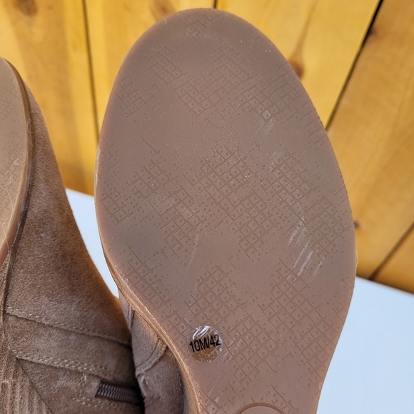 LUCKY BRAND SUEDE ANKLE WEDGE BOOTIES SZ 10 - Picture 14 of 16